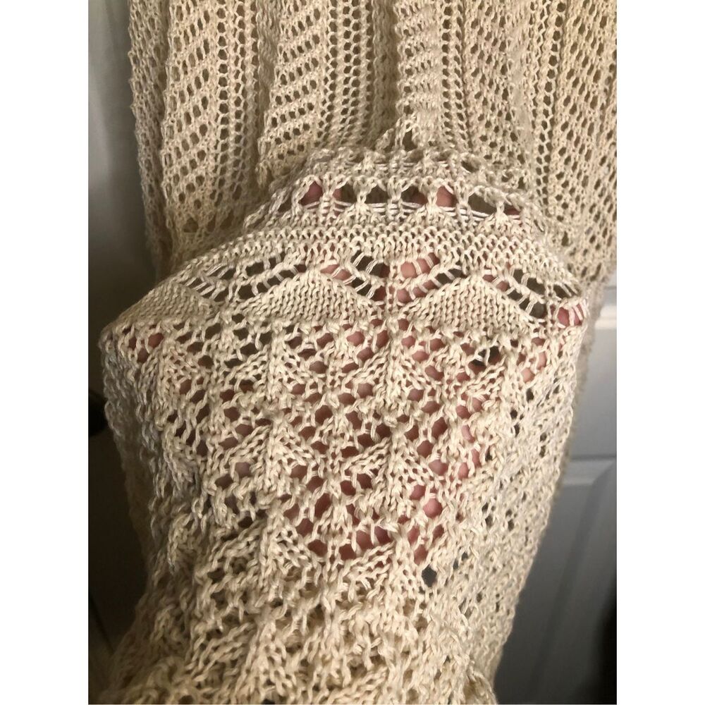 Miss Sparkling Boho Crochet Maxi Skirt M Festival Hippie Mermaid Knit Beach - Picture 8 of 8